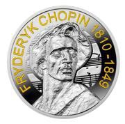 2 Dollars - Elizabeth II Frederic Chopin, Niue, 2015 reverse image