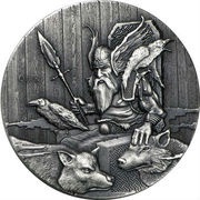 2 Dollars - Elizabeth II Odin, Niue, 2015 reverse image