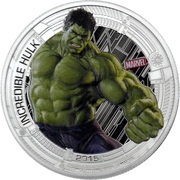 2 Dollars - Elizabeth II Hulk, Niue, 2015 reverse image
