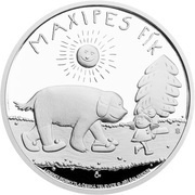 2 Dollars - Elizabeth II Maxipes Fík, Niue, 2015 reverse image