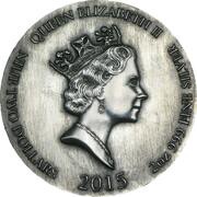 2 Dollars - Elizabeth II Crucifixion obverse image