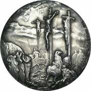 2 Dollars - Elizabeth II Crucifixion, Niue, 2015 reverse image