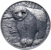 2 Dollars - Elizabeth II Honey Badger, Niue, 2015 reverse image