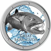 2 Dollars - Elizabeth II Great Barracuda, Niue, 2015 reverse image