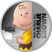 2 Dollars - Elizabeth II Charlie Brown, Niue, 2015 reverse image