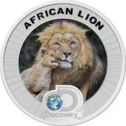 2 Dollars - Elizabeth II African Lion, Niue, 2016 reverse image