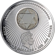 2 Dollars - Elizabeth II Approach of the Wise Men; 6-Pointed Star obverse image