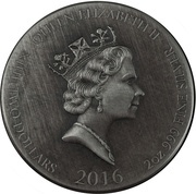 2 Dollars - Elizabeth II Harald Fairhair obverse image