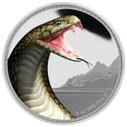 2 Dollars - Elizabeth II King Cobra, Niue, 2016 reverse image
