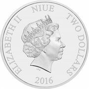2 Dollars - Elizabeth II Kylo Ren obverse image