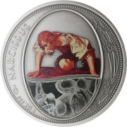 2 Dollars - Elizabeth II Narcissus, Niue, 2016 reverse image