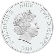 2 Dollars - Elizabeth II Princess Leia obverse image