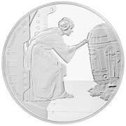 2 Dollars - Elizabeth II Princess Leia, Niue, 2016 reverse image