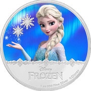 2 Dollars - Elizabeth II Queen Elsa, Niue, 2016 reverse image