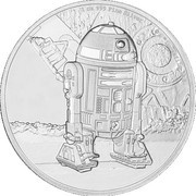 2 Dollars - Elizabeth II R2-D2, Niue, 2016 reverse image