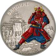 2 Dollars - Elizabeth II Samurai, Niue, 2016 reverse image
