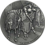 2 Dollars - Elizabeth II The Good Samaritan, Niue, 2016 reverse image