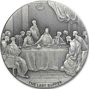 2 Dollars - Elizabeth II The Last Supper, Niue, 2016 reverse image