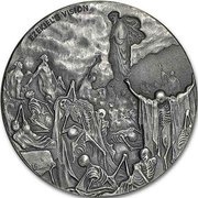 2 Dollars - Elizabeth II Valley of Dry Bones, Niue, 2016 reverse image