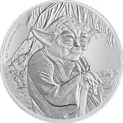2 Dollars - Elizabeth II Yoda, Niue, 2016 reverse image