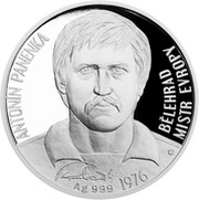 2 Dollars - Elizabeth II Antonin Panenka, Niue, 2016 reverse image