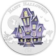 2 Dollars - Elizabeth II Haunted House, Niue, 2016 reverse image