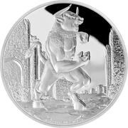 2 Dollars - Elizabeth II Minotaur, Niue, 2016 reverse image