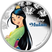 2 Dollars - Elizabeth II Mulan, Niue, 2016 reverse image