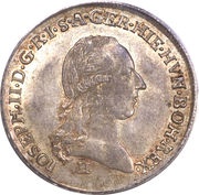 ¼ Couronne / Kronenthaler - Joseph II obverse image