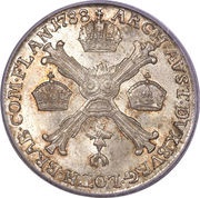 ¼ Couronne / Kronenthaler - Joseph II reverse image