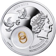 2 Dollars - Elizabeth II Wedding obverse image