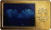 2 Dollars - Elizabeth II Winter Night Mountain, Niue, 2016 reverse image