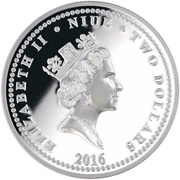 2 Dollars - Elizabeth II Year of the Monkey obverse image