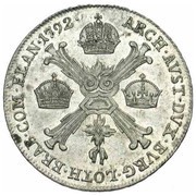 ¼ Couronne / Kronenthaler - Leopold II reverse image