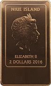 2 Dollars - Elizabeth II Far, far away Soria Moria Palace shimmered like Gold obverse image