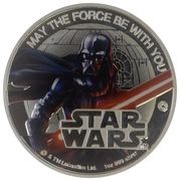 2 Dollars - Elizabeth II Darth Vader, Niue, 2016 reverse image