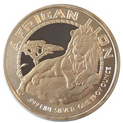 2 Dollars - Elizabeth II African Lion, Niue, 2017 reverse image