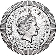 2 Dollars - Elizabeth II Athena Owl; Colorized obverse image