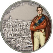 2 Dollars - Elizabeth II Battle of Waterloo, Niue, 2017 reverse image