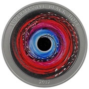 2 Dollars - Elizabeth II Black Hole, Niue, 2017 reverse image