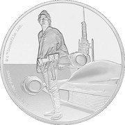 2 Dollars - Elizabeth II Luke Skywalker, Niue, 2017 reverse image