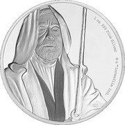 2 Dollars - Elizabeth II Obi-Wan Kenobi, Niue, 2017 reverse image