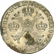 ½ Couronne / Kronenthaler - Franz I reverse image