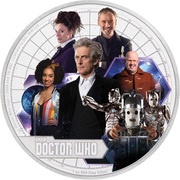 2 Dollars - Elizabeth II Doctor Who: Season 10, Niue, 2017 reverse image