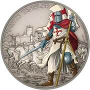 2 Dollars - Elizabeth II Knights Templar, Niue, 2017 reverse image