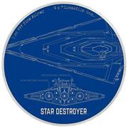 2 Dollars - Elizabeth II Star Destroyer, Niue, 2017 reverse image