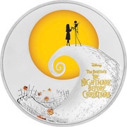 2 Dollars - Elizabeth II The Nightmare Before Christmas, Niue, 2017 reverse image