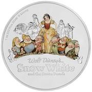 2 Dollars - Elizabeth II Snow White and the Seven Dwarfs, Niue, 2017 reverse image