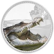 2 Dollars - Elizabeth II Saltwater Crocodile, Niue, 2017 reverse image