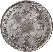 ½ Couronne / Kronenthaler - Leopold II reverse image